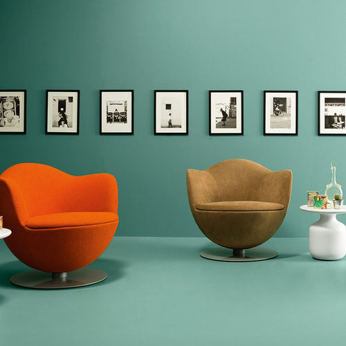 Moderner Sessel - DALIA - Haworth Europe - Leder / Stoff / Polyurethanschaum