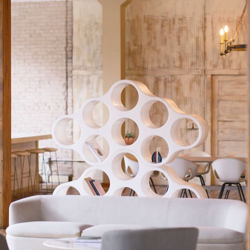 Modul-Bücherregal - CLOUD  - Haworth Europe - originelles Design / für Gewerbegebrauch / Kunststoff