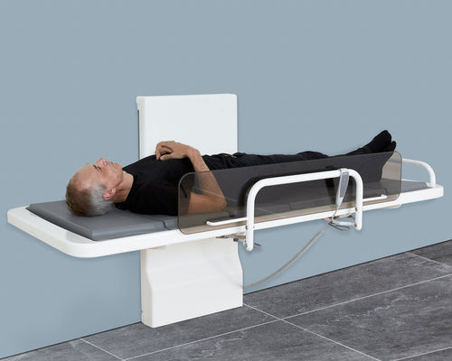 Aluminium-Wickeltisch - VARIO - Ropox A/S - Edelstahl / Laminat / wandmontiert