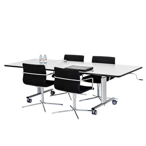 Moderner Besprechungstisch - VISION  - Ropox A/S - Laminat / Gestell aus Aluminium / rechteckig