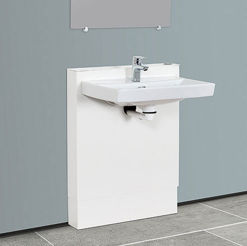 Wand-Waschbecken - STANDARDLINE - Ropox A/S - Porzellan / Verbundwerkstoff / Edelstahl