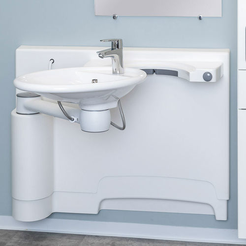 Wand-Waschbecken - SWINGLINE - Ropox A/S - Verbundwerkstoff / Edelstahl / Aluminium