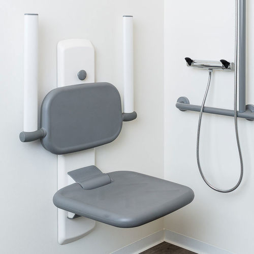 Klappbarer Duschsitz - 40-430 SERIES - Ropox A/S - wandmontiert / Kunststoff / Edelstahl