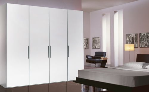 Moderner Kleiderschrank - LOSONE - Rüttimann AG - Glas / lackiertes Glas / mit Schwingtür