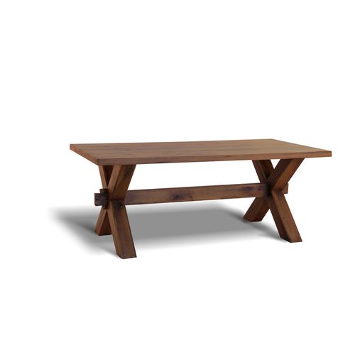 Moderner Tisch - XENIA - Ecomatrix SRL - Eiche / geöltes Holz / Gestell aus Holz