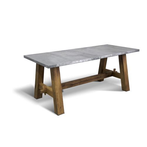 Moderner Tisch - ZINK AGE - Ecomatrix SRL - Eiche / geöltes Holz / Gestell aus Holz
