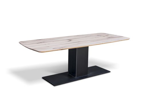 Moderner Tisch - COLOGNE - Ecomatrix SRL - Eiche / Gestell aus Stahl / Gestell aus bemaltem Stahl