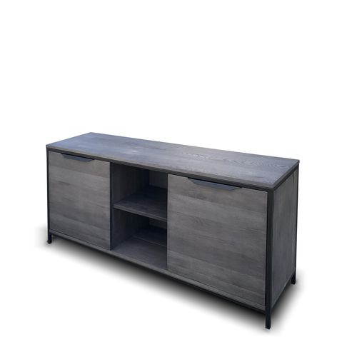 Modernes Sideboard - AACHEN - Ecomatrix SRL - Holz / Stahl / mit Regal