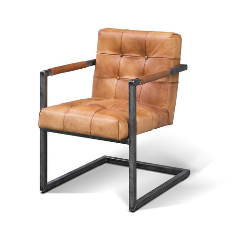 Moderner Stuhl - BRUNO - Ecomatrix SRL - für den Innenraum / Leder / Gestell aus Metall