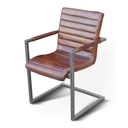 Moderner Stuhl - STRIPE INDUCHAIR - Ecomatrix SRL - für den Innenraum / Leder / Gestell aus Stahl
