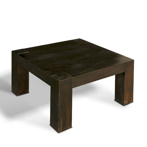 Rustikaler Couchtisch - LENA - Ecomatrix SRL - Eiche / Gestell aus Eiche / quadratisch