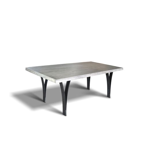 Moderner Tisch - BYRON - Ecomatrix SRL - Eiche / Gestell aus Stahl / Gestell aus bemaltem Stahl