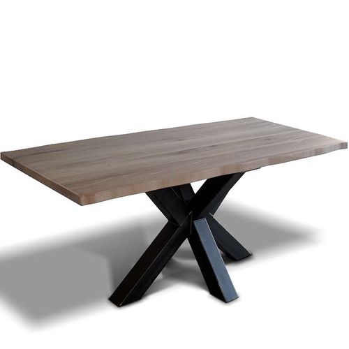 Moderner Tisch - SPIDER2  - Ecomatrix SRL - Eiche / Gestell aus Stahl / Gestell aus bemaltem Stahl