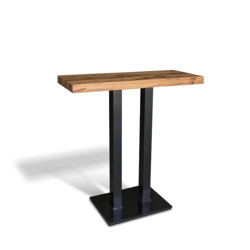 Moderner Stehtisch - DOUBLE CRUSH - Ecomatrix SRL - Eiche / Gestell aus Stahl / Gestell aus bemaltem Stahl