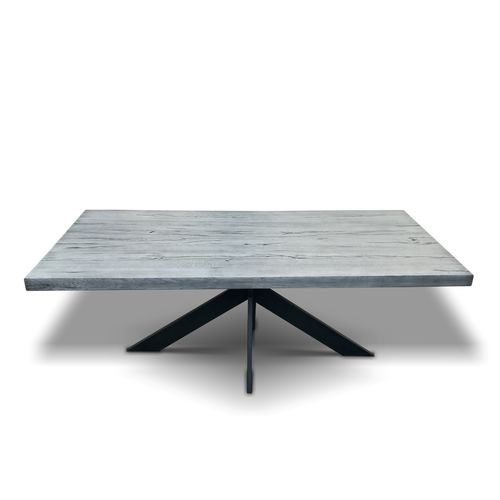 Moderner Tisch - SPIDER 1 - Ecomatrix SRL - Eiche / Gestell aus bemaltem Stahl / rechteckig