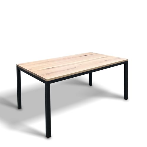 Moderner Tisch - AACHEN - Ecomatrix SRL - Eiche / Gestell aus Stahl / Gestell aus bemaltem Stahl