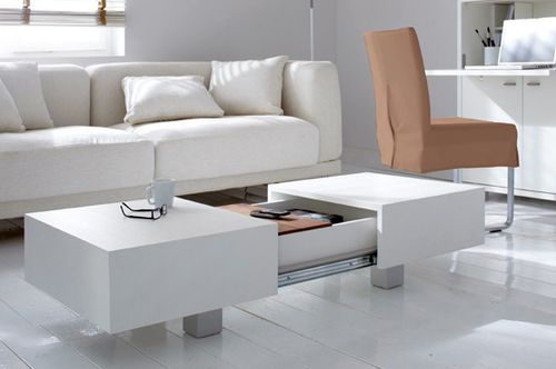 Moderner Couchtisch - MATCHBOX - Schulte Design GmbH - Eiche / Nussbaum / Buche
