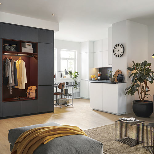 Moderne Küche - FINO MATT L092U - Schüller Möbelwerk KG - MDF / weiß / lackiert
