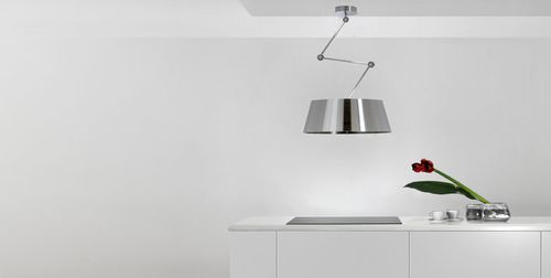 Inseldunstabzug - SILT 21 - Sirius S.p.A. - Umluft / mit integrierter Beleuchtung / originelles Design
