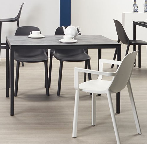 Moderner Tisch - Mirto - SCAB GIARDINO SPA - Stahl / Laminat / Gestell aus Stahl