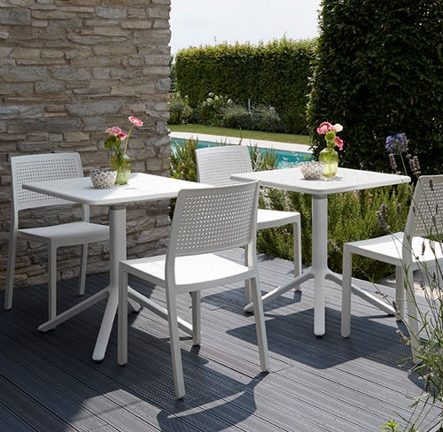 Moderner Bistrotisch - Eco  - SCAB GIARDINO SPA - Technopolymer / Gestell aus Aluminium / Gestell aus Technopolymer