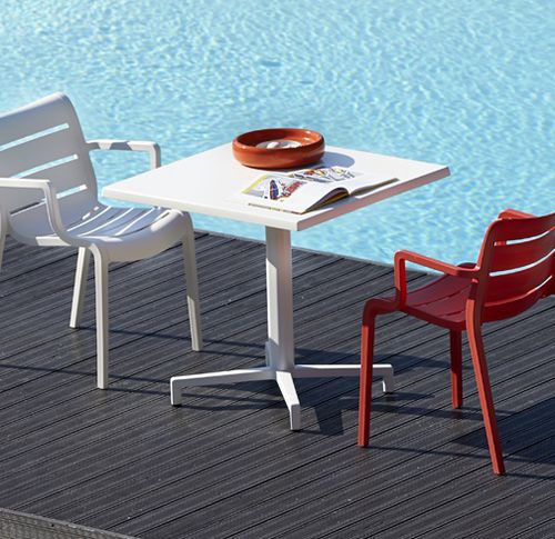Aluminium-Tischgestell - Domino - SCAB GIARDINO SPA - Aluminiumguss / modern / für Stehtisch