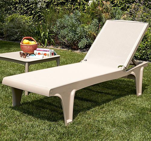 Moderne Sonnenliege - Tahiti - SCAB GIARDINO SPA - Stoff / Thermoplast / für Gewerbegebrauch