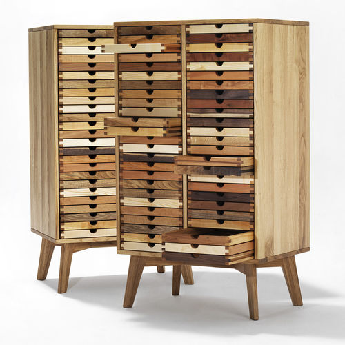 Moderner Chiffonnier - SIXTEMATIC2 - sixay furniture - Eiche / Nussbaum / Esche