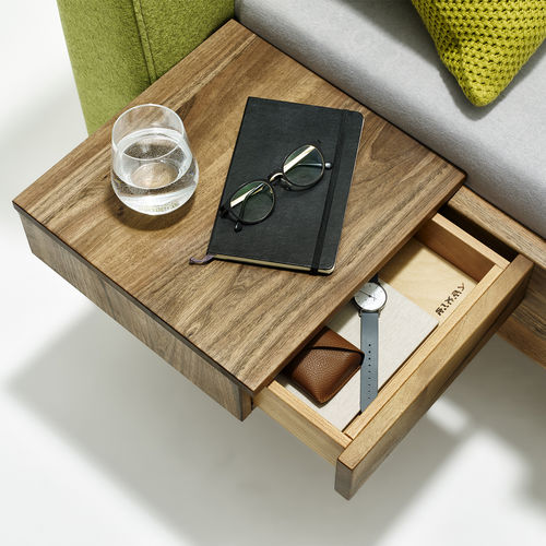 Moderner Nachttisch - FLY NACHT - sixay furniture - Eiche / Nussbaum / Massivholz