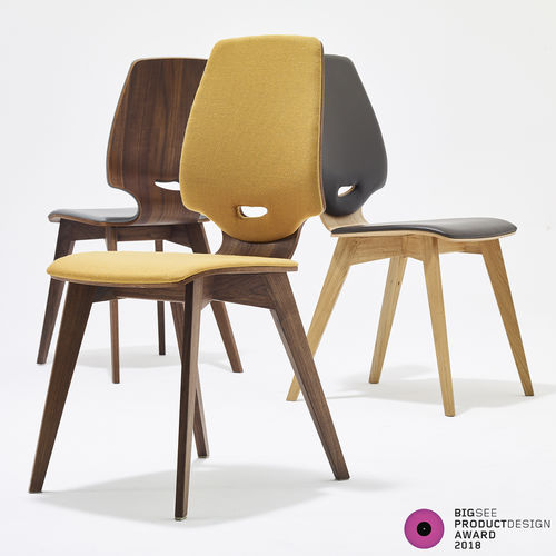 Moderner Stuhl - FINN UPHOLSTERED - sixay furniture - für den Innenraum / Stoff / Leder