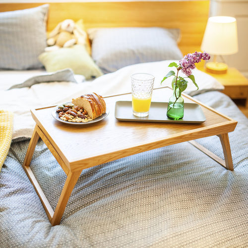 Eiche-Serviertablett - DÉSIRÉE  - sixay furniture - Nussbaum / aus Kirschbaumholz / Buche