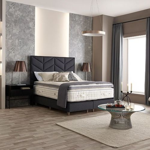 Doppelbett-Matratze - ENHANCER 6,000 - HARRISON SPINKS - Federkern / weiß / Baumwolle