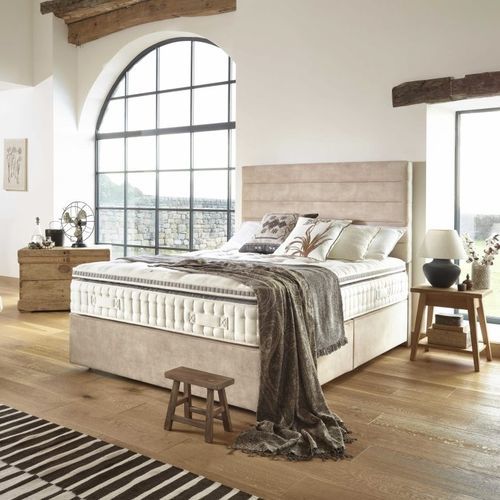 Doppelbett-Matratze - Canberra 8,500 - HARRISON SPINKS - Viskose / weiß / nachhaltig