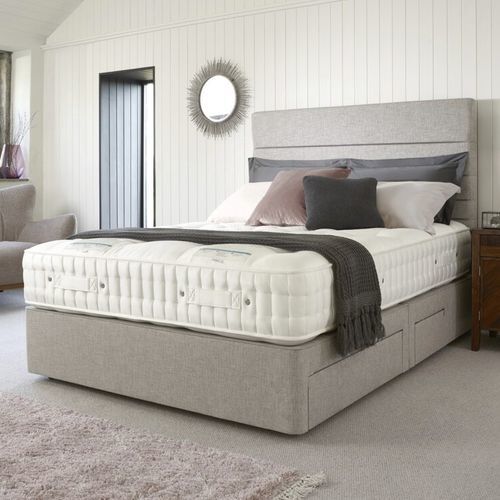 Doppelbett-Matratze - Barbados 5,750 - HARRISON SPINKS - Taschenfederkern / Viskose / weiß