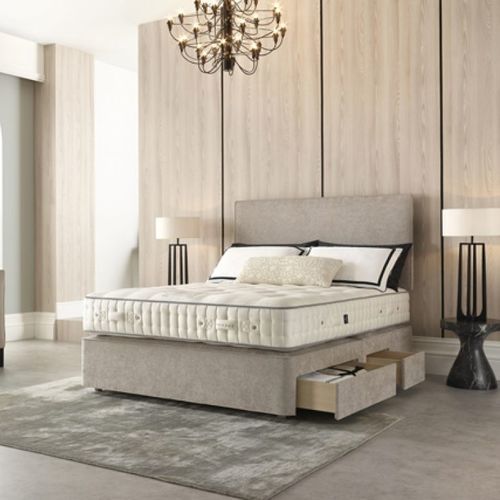 Doppelbett-Matratze - LEGATUS 9 000 - HARRISON SPINKS - Federkern / weiß / Baumwolle