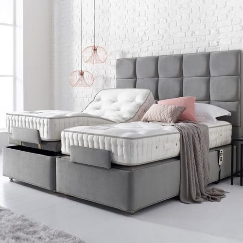 Einzelbett Matratze - LIFESTYLE 12 000 - HARRISON SPINKS - Federkern / weiß / Baumwolle