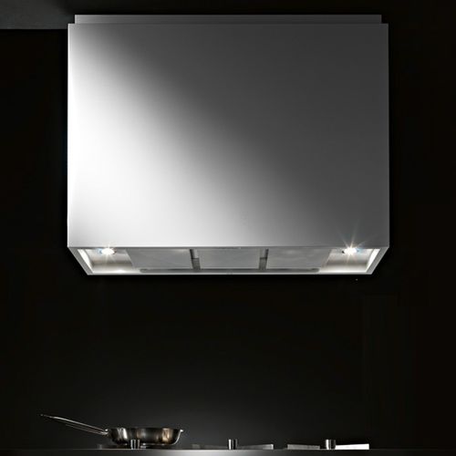 Inseldunstabzug - ATTIVA ISOLA INOX O BIANCO OPACO - STEEL TIME SRL - mit integrierter Beleuchtung