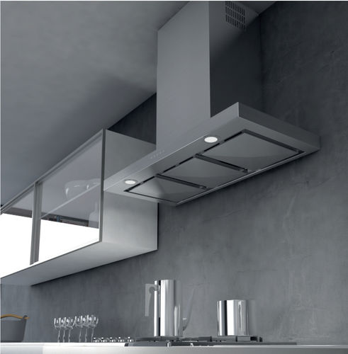 Wandabzugshaube - CAPPA UNIVERSALE PARETE INOX - STEEL TIME SRL - mit integrierter Beleuchtung