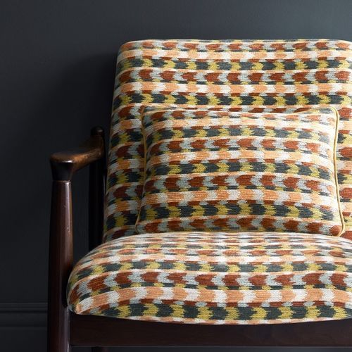 Möbelstoff - RENE  - Jane Churchill - für Vorhänge / geometrisches Muster / Polyester
