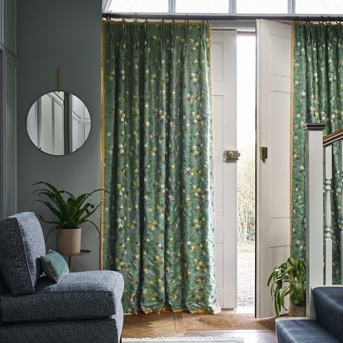 Vorhangstoff - ACER MAPLE  - Jane Churchill - Blumenmotive / Polyester / Viskose