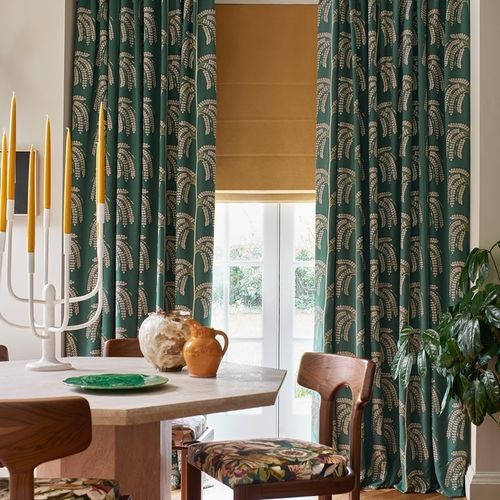 Vorhangstoff - HELIO  - Jane Churchill - Motiv / Polyester / Baumwolle