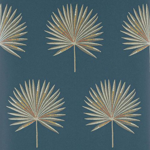 Moderne Tapete - FORTUNEI   - Jane Churchill - Motiv / Stoffoptik / grau