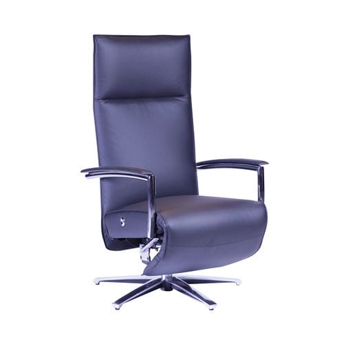 Moderner Relaxsessel - Leeno - STRÄSSLE Switzerland AG - Leder / mit Fußstütze / schrägstellbar