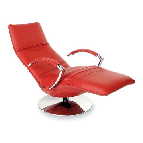 Moderner Relaxsessel - David - STRÄSSLE Switzerland AG - Leder / mit Fußstütze / schrägstellbar