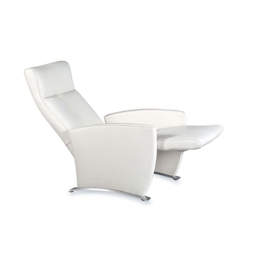 Moderner Relaxsessel - Duo - STRÄSSLE Switzerland AG - Leder / mit Fußstütze / schrägstellbar