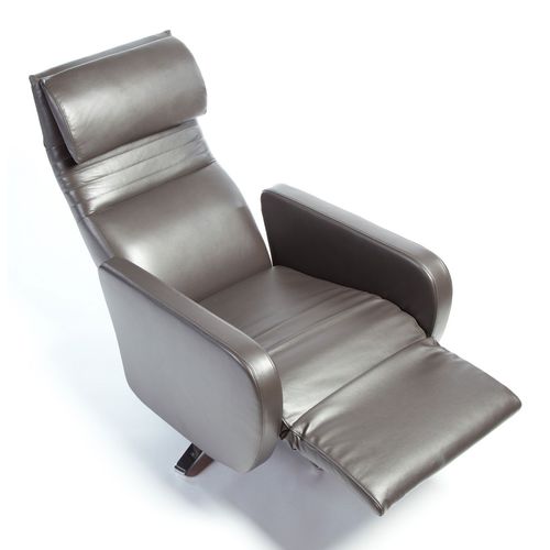 Moderner Relaxsessel - Flux - STRÄSSLE Switzerland AG - Leder / mit Fußstütze / schrägstellbar