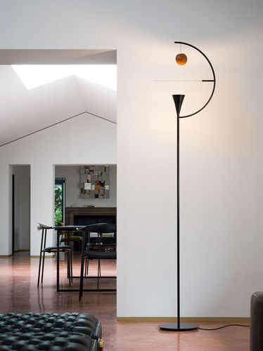 Stehleuchte - NEWTON - NEMO - aus lackiertem Aluminium / Chrom / modern