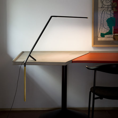Tischlampe - BIRD - NEMO - Messing / extrudiertes Aluminium / Glas