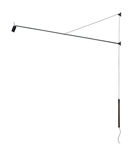 Bodenlampe - SWAN - NEMO - bodenstehend / Aluminium / Leder