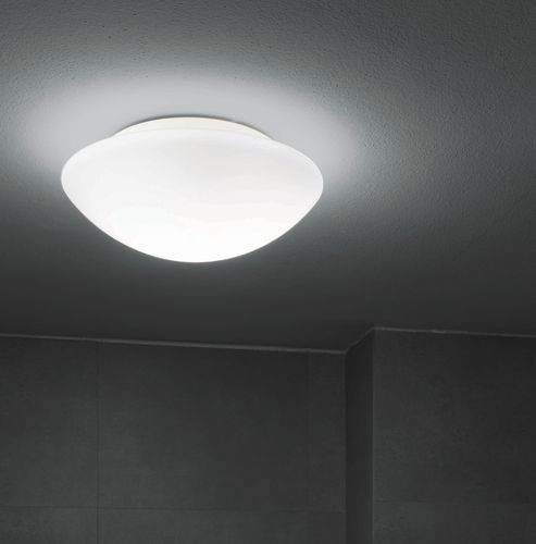 Moderne Deckenleuchte - JESOLO - NEMO - rund / geblasenes Glas / Metall